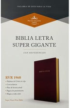 Load image into Gallery viewer, Biblia Reina Valera 1960 Letra súper gigante. Imitación piel,  RVR 1960
