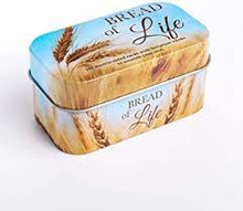 Load image into Gallery viewer, Bread of Life, 101 double sided cards with Scriptures verses to nourish your soul, tin box
