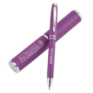 Strong and Courageous Gift Pen, Purple CHRISTIAN ART GIFTS / 2019 / GIFT