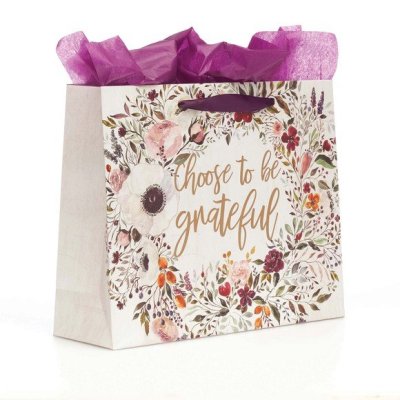 Choose to Be Grateful, Gift Bag with Card CHRISTIAN ART GIFTS