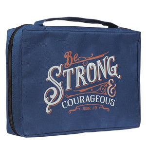 Strong and Courageous Value Bible Cover, Navy Blue, Large CHRISTIAN ART GIFTS / 2020 / GIFT