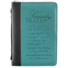 Load image into Gallery viewer, LuxLeather Serenity Prayer Bible Cover, Large CHRISTIAN ART GIFTS
