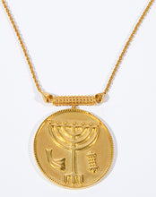 Load image into Gallery viewer, Temple Menorah Pendant HOLY LAND GIFTS / 2015 / GIFT
