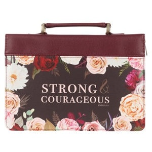 Strong And Courageous Bible Cover, Large CHRISTIAN ART GIFTS
