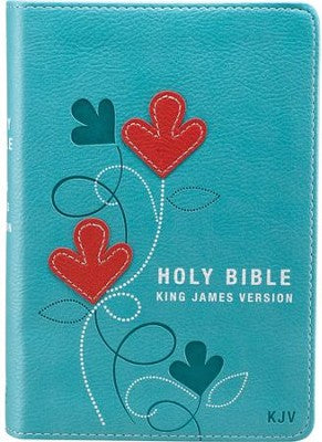 KJV Pocket Bible, Lux Leather, Turquoise CHRISTIAN ART GIFTS (BOOKS)