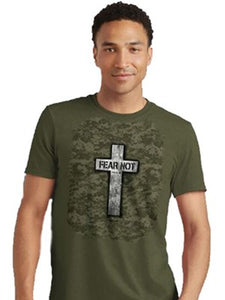Military Cross Shirt, Green, Small KERUSSO JEWELY AND GIFTS