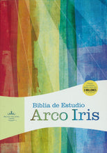 Load image into Gallery viewer, Biblia de Estudio Arcoiris, multicolor, Simil Piel RVR 1960

