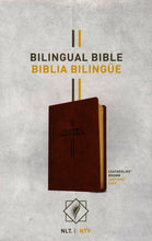 Load image into Gallery viewer, Biblia Bilingue NLT/NTV, Piel Imitada, Cafe TYNDALE HOUSE
