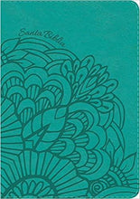 Load image into Gallery viewer, RVR 1960 Biblia Letra Súper Gigante aqua, símil piel con índice by B&amp;H Espanol
