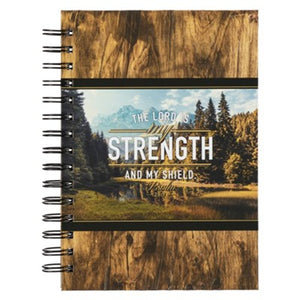 The Lord Is My Strength Wirebound Journal, Large CHRISTIAN ART GIFTS / 2022