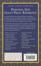 Load image into Gallery viewer, KJV Personal Size Giant Print Reference Bible, bonded leather, black HENDRICKSON PUBLISHERS / BONDED LEATHER
