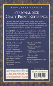 KJV Personal Size Giant Print Reference Bible, bonded leather, black HENDRICKSON PUBLISHERS / BONDED LEATHER