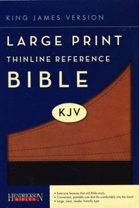 KJV Large Print Thinline Reference Bible Flexisoft cocoa/black HENDRICKSON PUBLISHERS