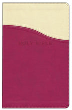 Load image into Gallery viewer, KJV Personal Size Giant Print Reference Bible, imitation leather, cream/raspberry HENDRICKSON PUBLISHERS / 2010 / IMITATION LEATHER
