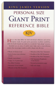 KJV Personal Size Giant Print Reference Bible, imitation leather, cream/raspberry HENDRICKSON PUBLISHERS / 2010 / IMITATION LEATHER