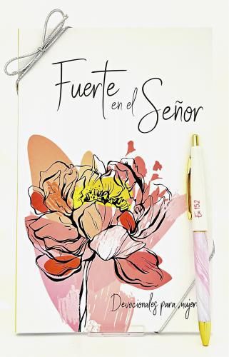 Spanish Softcover Devotion Book and Pen Gift Set - Strong in the Lord