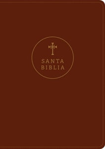 Santa Biblia RVR60, Edición de referencia ultrafina, letra grande Letra Roja, SentiPiel, Café rojizo  by Tyndale