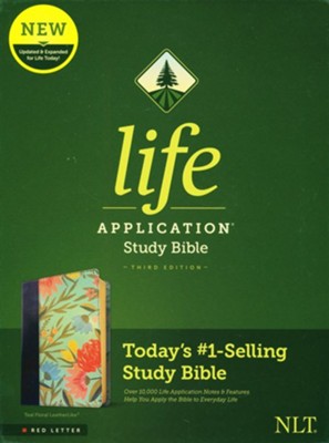 NLT Life Application Study Bible, Third Edition--soft leather-look, teal floral TYNDALE / 2021 / IMITATION LEATHER