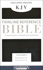 KJV, Thinline Reference Bible, Imitation leather, Black HENDRICKSON PUBLISHERS