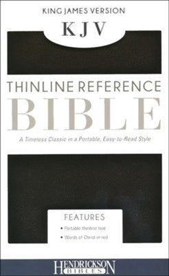 KJV, Thinline Reference Bible, Imitation leather, Black HENDRICKSON PUBLISHERS