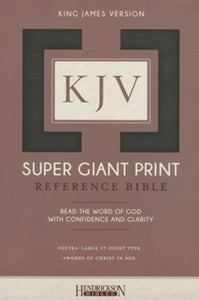 KJV Super Giant Print Reference Bible, Imitation leather, black , Hendrickson Publishers HENDRICKSON PUBLISHERS