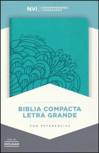 NVI Biblia Letra Gigante aqua, símil piel by B&H Espanol
