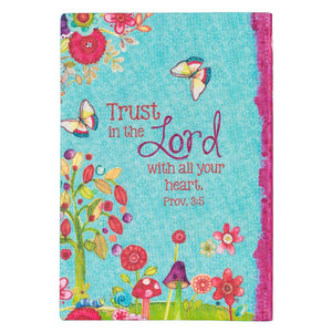 Joyful Garden "Trust" Silken-Printed Flexcover Journal - Proverbs 3:5