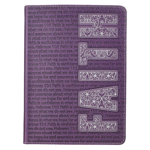 Faith Purple Flexcover Journal - Hebrews 11:1