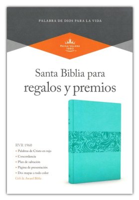 RVR 1960 Biblia para Regalos y Premios, turquesa simil piel by B&H en Español