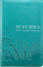 Load image into Gallery viewer, KJV Bible, Lux Leather, Zipper, Turquoise CHRISTIAN ART GIFTS
