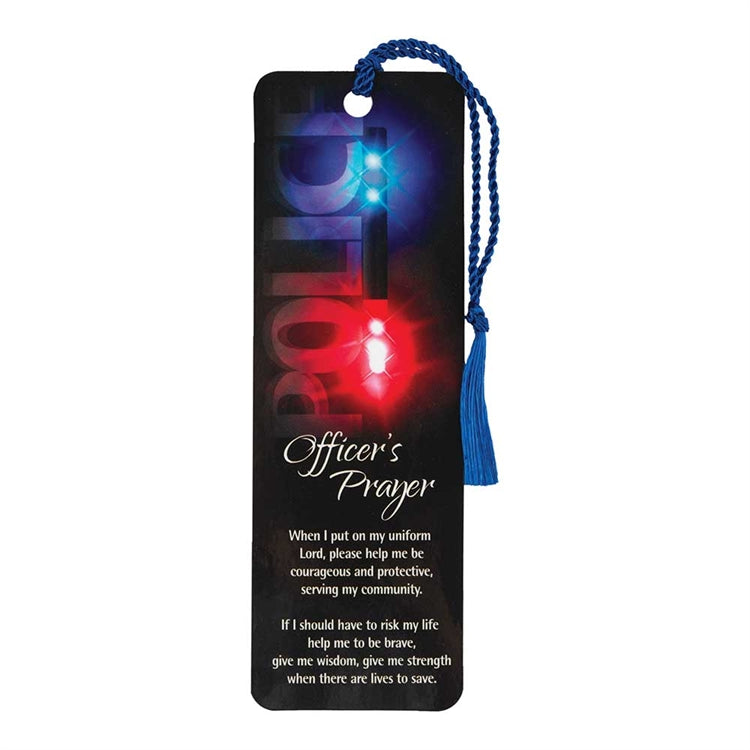 Police Officer's Prayer Bookmark with Tassel