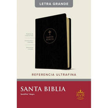 Load image into Gallery viewer, Santa Biblia RVR60, Edición de referencia ultrafina, letra grande, SentiPiel, Negro

