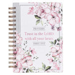 Load image into Gallery viewer, Trust In The Lord Large Hardcover Wirebound Journal – Proverbs 3:5
