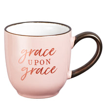 Load image into Gallery viewer, Grace Upon Grace Ceramic Coffee Mug - John 1:16
