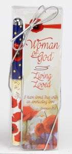 Woman of God: Living Loved Pen & Bookmark Gift Set