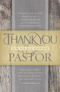 Thank You Pastor - Bulletin (Pkg 100) Pastor Appreciation