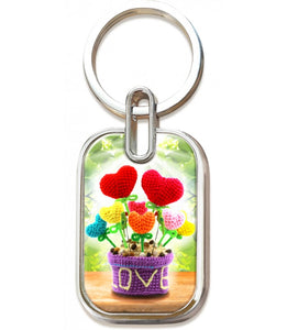 3D Keychain—Corazones by Prats Productions