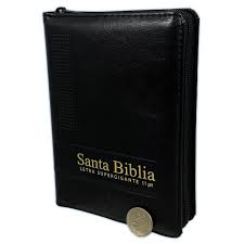 Biblia Compacta con Cierre Reina-Valera 1960: imit. negro con índice