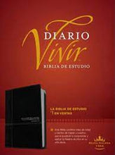 Load image into Gallery viewer, Biblia de Estudio del Diario Vivir RVR 1960, SentiPiel, Onice  TYNDALE HOUSE
