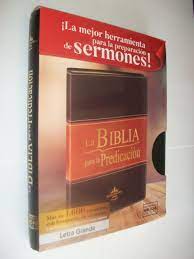 Biblia para la Predicación Letra Grande RV1960, imit. piel, dos tonos marrón con índice