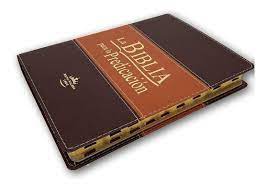 Biblia para la Predicación Letra Grande RV1960, imit. piel, dos tonos marrón con índice