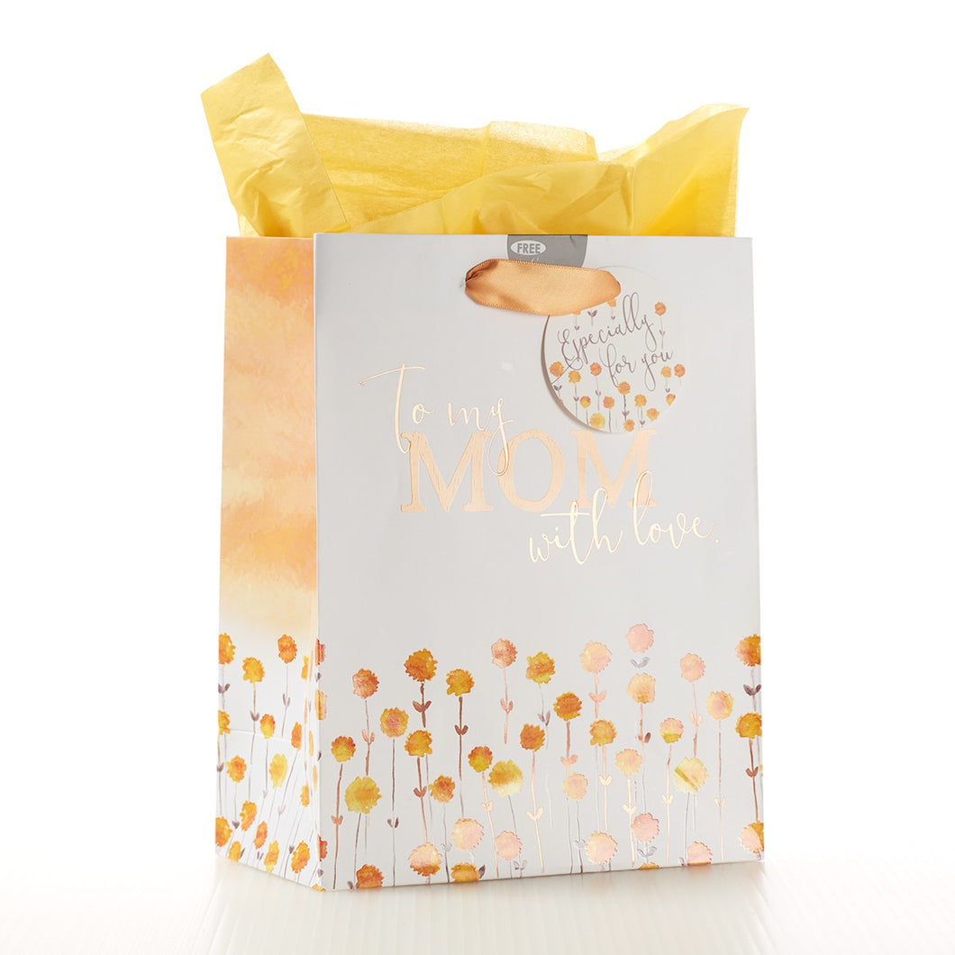 Regalo bag-to My Mom con amor w/Tag & tissue-medium