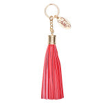Leather Tassel Faith Keyring in Red by Christian Art
